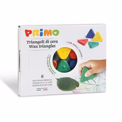 Primo 074TRI6, 6 pz, Nero, Blu, Verde, Rosso, Giallo, Rettangolo, 2 anno/i, Bambino/Bambina, 12 mm