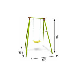 Newplast - New Plast Altalena Colomba in Metallo 205 cm