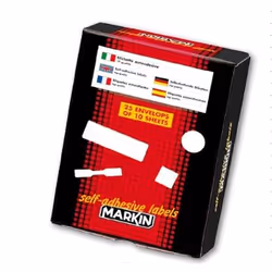Markin X10005BL, Giallo, 63 pz, 10 fogli, 152,5 mm, 125 mm, 630 pz
