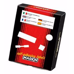 Markin X11038, Bianco, Rettangolo con angoli arrotondati, Permanente, 16 pz, 10 fogli, 15,2 cm