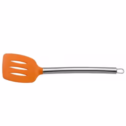 Pinti Inox 72000250, Paletta da cucina, Arancione, Silicone, Acciaio inox, Acciaio inox, Anello di sospensione, 360 mm