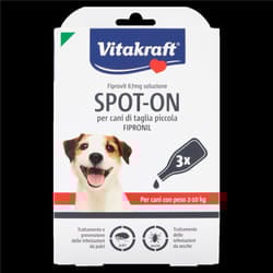 Vitakraft - fiprovit 67MG soluzione spot-on per cani di taglia piccola fipronil 3 x 0.67 ml