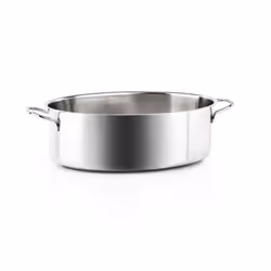Barazzoni Casseruola Ovale 2 Manici 32cm Bonita, 5,5 L, Acciaio inox, Alluminio, Acciaio inox, Acciaio inox, Ceramica, Gas, A ...