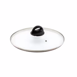 Barazzoni 84913502403, Rotondo, Trasparente, Vetro, Bachelite, Nero, 24 cm