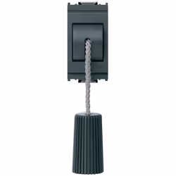 Pulsante a tirante Vimar Idea 1P NO 10A 250V, con 1,5 metri di cordone con pomello, 1 modulo colore grigio. Caratteristiche: ...