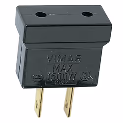 Vimar 1351, 230 V, 10 A, Nero, CE, EAC, Avvertenza per adattatori, Direttiva RAEE, 1 pz