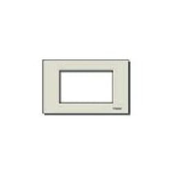 Vimar 8657 Placca copripresa e copri interruttori Alluminio