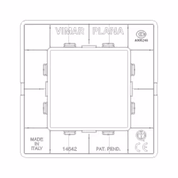 Vimar 14642.02 Placca copripresa e copri interruttori Bianco