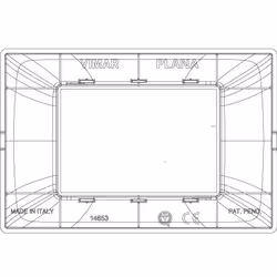 Vimar 14653.22 Placca copripresa e copri interruttori Beige - Vista aggiuntiva 4