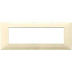 Plana placca 7 moduli colore crema 14657.04 - Vimar