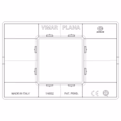 Vimar 14652.03 Placca copripresa e copri interruttori Beige