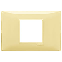 Vimar 14652.46 Placca copripresa e copri interruttori Giallo