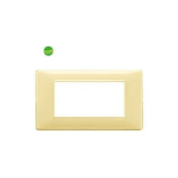 Placca 4 moduli Vimar plana reflex cedro
