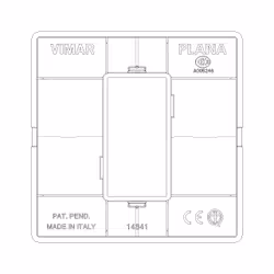 Vimar 14641.02 Placca copripresa e copri interruttori Bianco