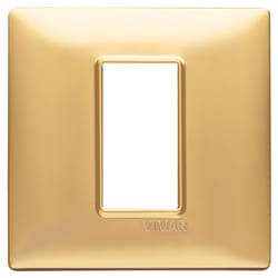 Vimar 14641.25 Placca copripresa e copri interruttori Oro