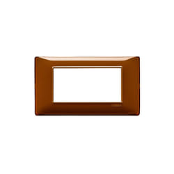 Placca Vimar Plana 4 moduli Reflex tabacco 14654.49