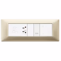 Vimar 14657.25 Placca copripresa e copri interruttori Oro