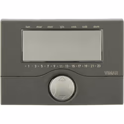 Cronotermostato a batteria parete antracite. Cronotermostato elettronico per controllo ON/OFF della temperatura ambiente (ris ...