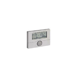 Vimar - cronotermostato a batterie elettronico da parete colore argento 01910.20