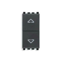 Vimar - Doppio pulsante interbloccato Eikon grigio 20062