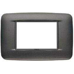Placca vimar round 3 moduli antracite - 20683.15