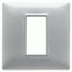 Vimar 14641.71 Placca copripresa e copri interruttori Argento