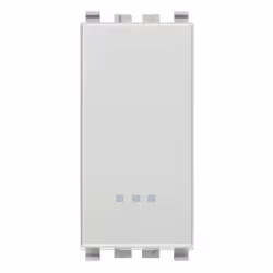 Pulsante Vimar Eikon 1P NO 10 A 250 V, 1 modulo illuminabile, tasto sostituibile, colore grigio next. Caratteristiche: Serie  ...