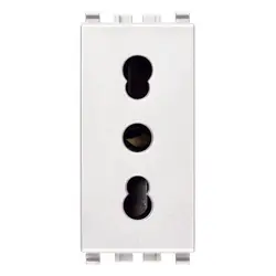 Presa bipasso Vimar Eikon bianco 2P+T 10/16A 20203.B