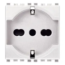 Presa schuko universale Vimar Eikon bianco 2+T 10/16A 20210.B