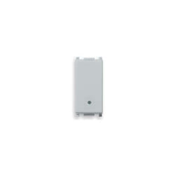 Pulsante serie plana 1p 10 a color silver illuminabile 14008.sl - Vimar