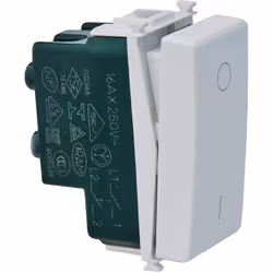VIMAR 0R14015 Plana Interruttore Illuminabile 2p 16ax Della Serie Plana Bianco