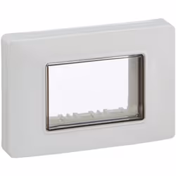 Vimar 0R14943.01 Calotta da parete IP55, 3 moduli Eikon, Arké e Plana, con viti, per scatole da incasso 3 moduli, bianco