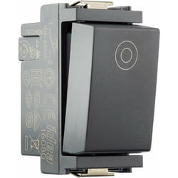 0R16080 Pulsante 1P No 10A Generico, Grigio - Vimar