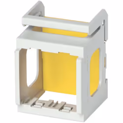Supporto 2 moduli per installazione su guida DIN (60715 TH35) di apparecchi Eikon, Arke' e Plana, occupa 3 moduli da 17,5 mm, ...