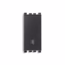 Serie Arkè Pulsante 1P NO 10 A 250 V Illuminabile, tasto sostituibile Colore grigio Dimensioni: 49 mm di altezza; 22.3 mm di ...