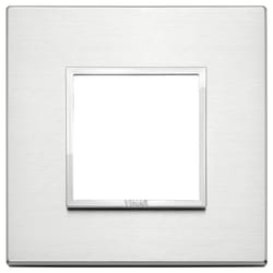 Vimar 21642.01 Placca copripresa e copri interruttori Alluminio