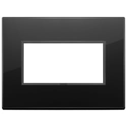 Vimar 21654.88 Placca copripresa e copri interruttori Nero