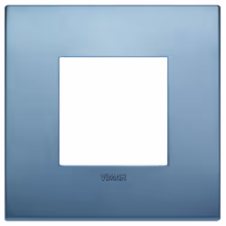 Vimar 19642.76, Blu, Plastica, IP00, CE, IMQ, ASTA, QCERT, UKCA, 90 mm, 90 mm