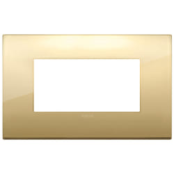 Vimar 19654.07 Placca copripresa e copri interruttori Oro