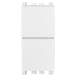 Pulsanti indipendenti vimar arke 1p no + 1p no 10a bianco - 19066.b