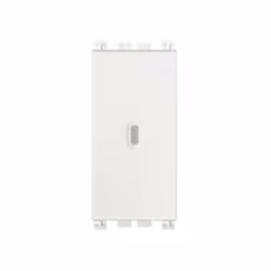 Serie Arke' Pulsante 1P NO 10 A 250 V~ assiale illuminabile, tasto sostituibile Colore bianco