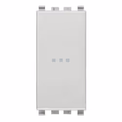 Interruttore Vimar Eikon assiale 1P 16 AX 250 V ,1 modulo illuminabile, tasto sostituibile, colore grigio next. Max 200 W per ...