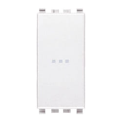 Vimar - Deviatore Eikon assiale bianco 1P 16A illuminabile 20105.B
