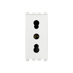 Arke presa 10/16a+t bianco - Vimar