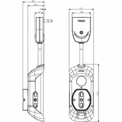Vimar FP00510.C.B prolunghe e multiple 1,5 m 3 presa(e) AC Interno Bianco