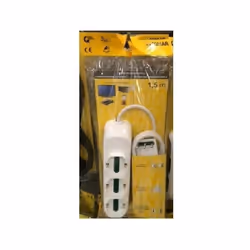 Presa mobile multipla 2P+T 16A 250V 3 uscite SICURY universali (per eurospine 2P 2.5A, spine 2P e 2P+T 10A e 16A standard ita ...