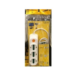 Vimar - multipresa 3schuko + 6 bipasso + 1,5mt + interruttore colore bianco fp00531.c.b
