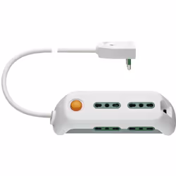 Presa mobile multipla 2P+T 16 a 250 V~, 6 uscite SICURY standard italiano tipo P17/11, interruttore luminoso, 3 m cavo 3G1 mm ...