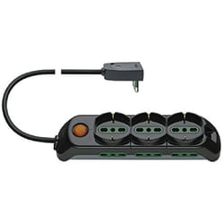 Vimar - FP00531.X Presa Multipla con Interruttore Luminoso, 3 Prese universali, 6 Biprese Sicury, Cavo 5 m