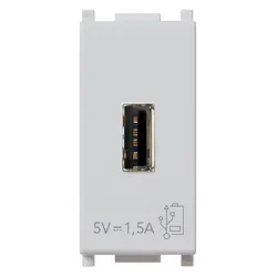Presa USB Vimar Plana 5V1,5A Silver 14292.SL